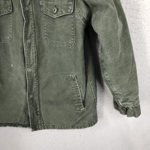 VF Imagewear Jacket Mens M Army Green Heavy Canvas Blanket Lined Barn Chore - Picture 9 of 16